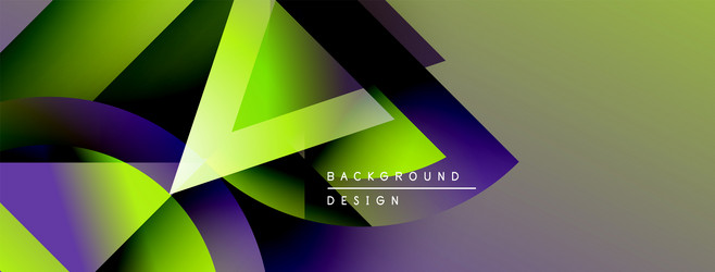abstract geometric shapes overlap creating vector image