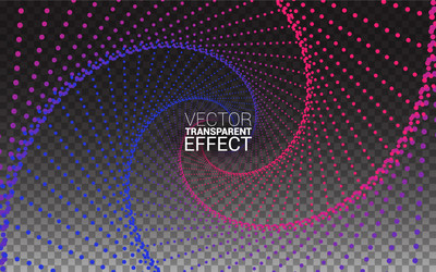 circle vortex with colored curves minimalistic vector image