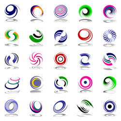 Dynamic Spiral Motion Graphics vector image