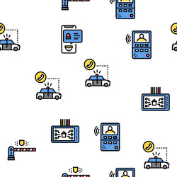 home security device seamless pattern vector image