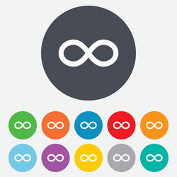 Infinity Loop Symbol Icon vector image
