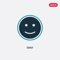 Two color emot icon from user interface concept vector