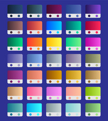 gradient swatches set vibrant gradients collection vector image