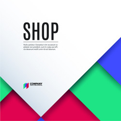 material design of abstract elements vector image
