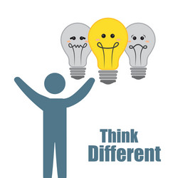 think different design vector image
