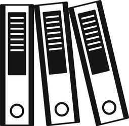 office folder icon simple style vector image