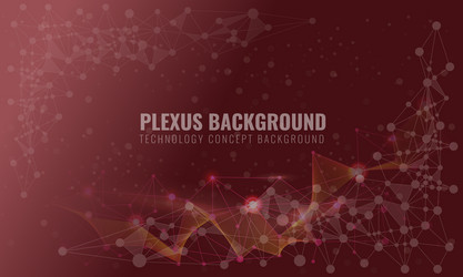 abstract plexus background with connected lines vector image