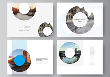 layout presentation slides design vector image