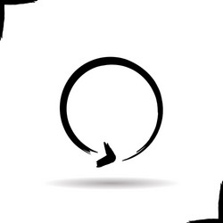 refresh ink arrow icon vector image