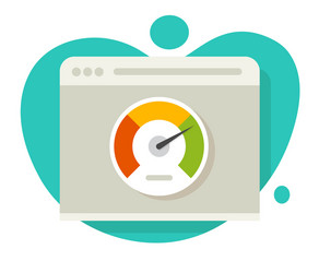speed website loading icon and internet vector image