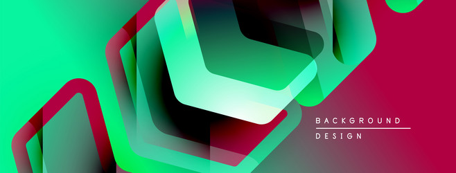 abstract geometric shapes overlap creating vector image