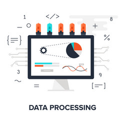 Data Processing Concept vector image