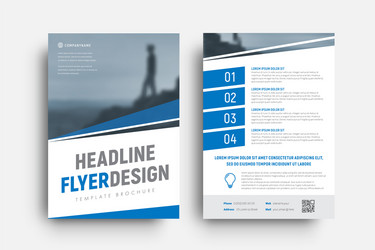 Design of a flyer with diagonal lines vector