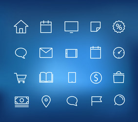modern web and mobile application pictograms vector image