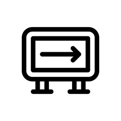 one wheel icon thin linear style design isolated vector image