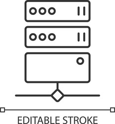 proxy server linear icon vector image