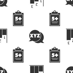 set graph schedule chart diagram xyz vector image