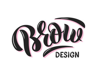 neat brow design text vector image