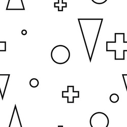 Geometric White Pattern vector image