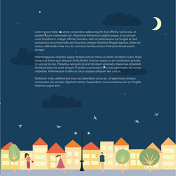 Landscape with text place vector