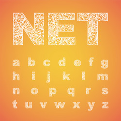 net font typeset vector image