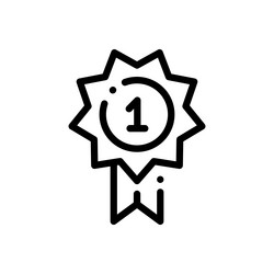 one icon thin linear style design isolated vector image