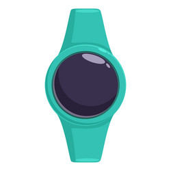 modern smart watch with empty screen showing time vector image