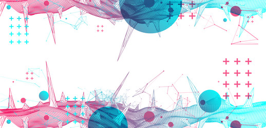 Sci-Fi Science Background - Neural Network vector image