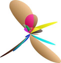 abstract knot design element random intersecting vector image