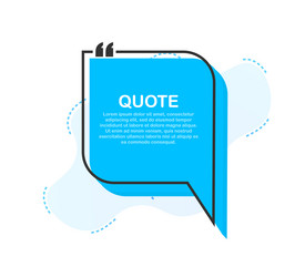 Set quote frames blank template with print vector