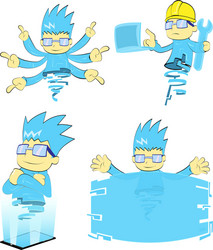 Computercartooncharacter vector