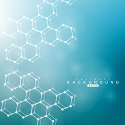 geometric abstract background with connected line vector image