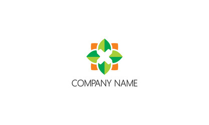 Green leaf organic business logo Royalty Free Vector Image
