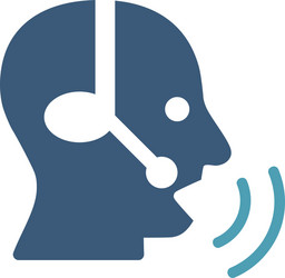 operator signal icon vector image