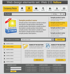 Website UI Elements vector image