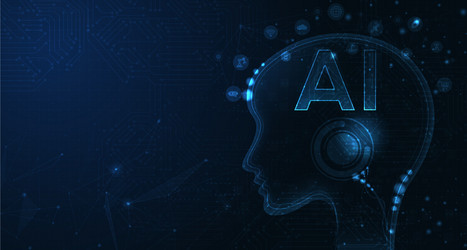 artificial intelligence machine learning ai data vector image
