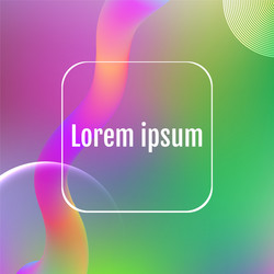 dynamic shapes composition abstract fluid color vector image