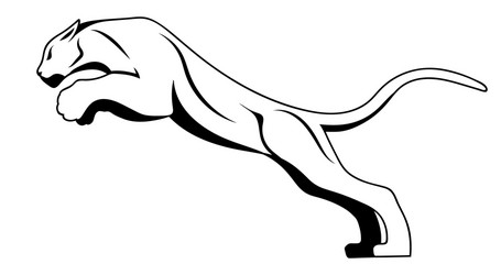 Leopard Silhouette Vector Image