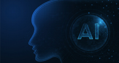 artificial intelligence machine learning ai data vector image