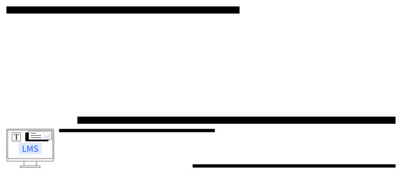 computer screen displaying learning management vector image
