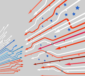 Dynamic Color Line Pattern vector image