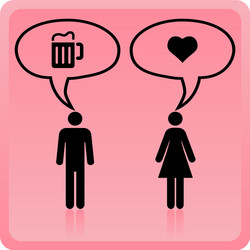 man woman icon vector