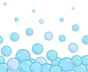 soap bubbles pattern repeated horizontal foam vector image