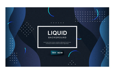 dynamic abstract wavy background modern black vector image