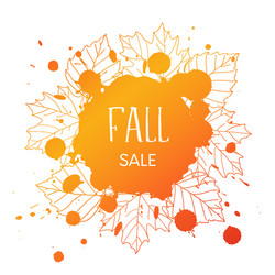 fall sale vector