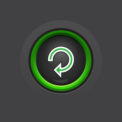 Glossy Reload Button vector image