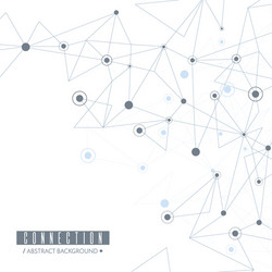 network concept connected lines and dots vector image