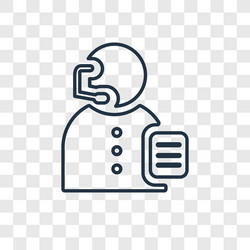 operator concept linear icon isolated vector image