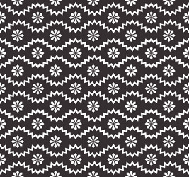 seamless pattern with geometric zigzag and small vector image