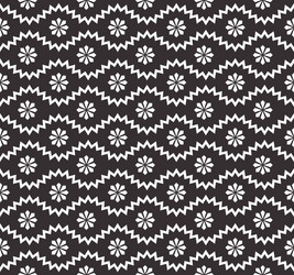 Seamless pattern with geometric zigzag and small vector